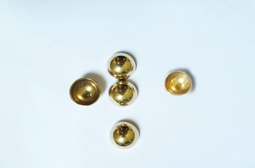 Hollow Brass Half Balls metal sphere world