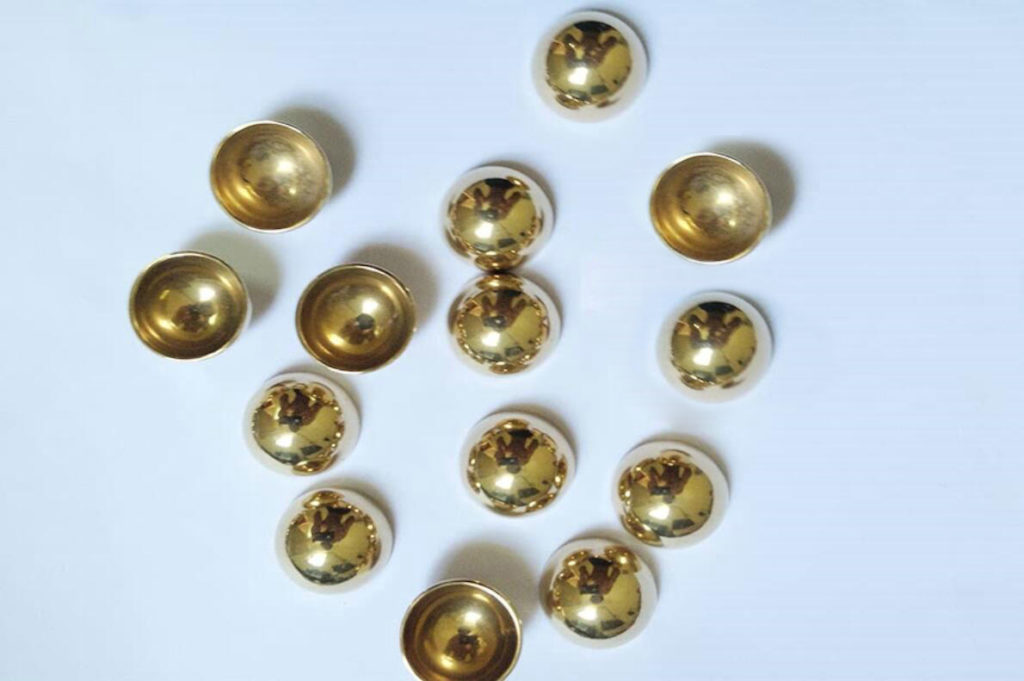 Hollow Brass Half Balls metal sphere world