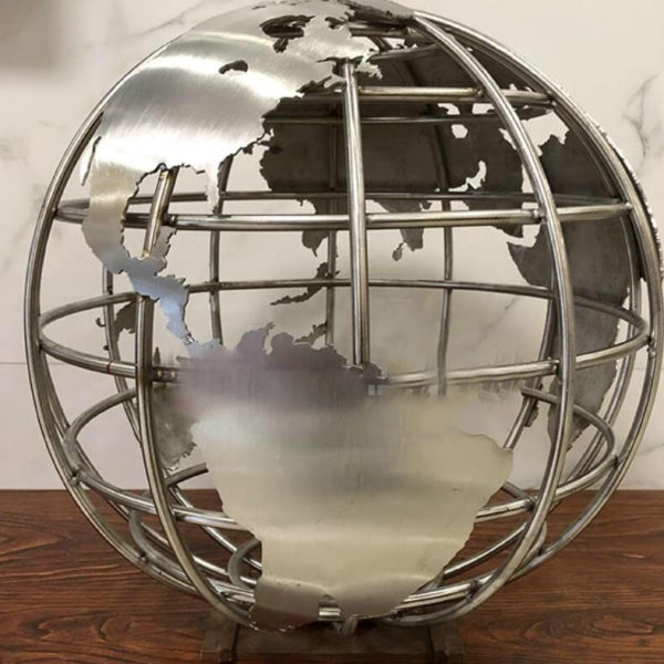 Stainless Steel World Globe metal sphere